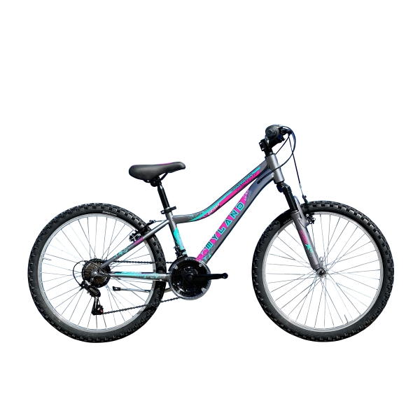 Vélo VTT Active 24 24'' 6V V-Brake Acier Gris Taille 24